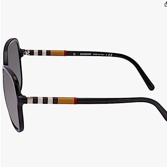 BURBERRY BE 4197 30018G Black Plastic Square Sunglasses Grey Gradient Lens - Picture 2 of 4